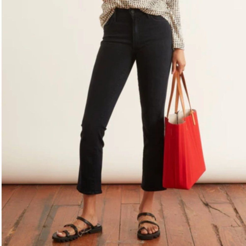 Mother The Insider Ankle Jean Black